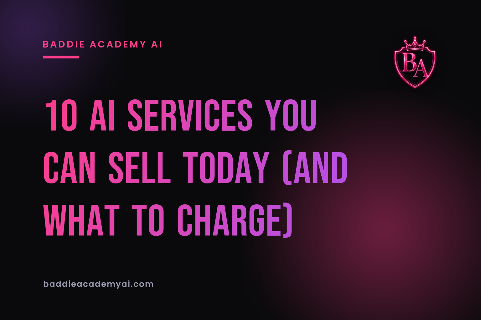 10 AI Services You Can Sell Today (And What to Charge)